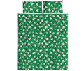 Polka Dot Irish St. Patrick's Day Print Quilt Bed Set