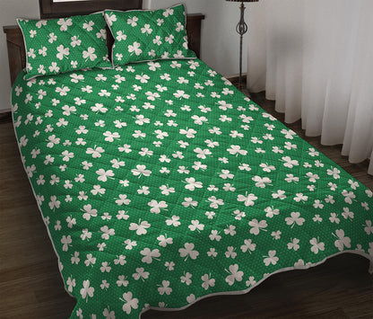 Polka Dot Irish St. Patrick's Day Print Quilt Bed Set