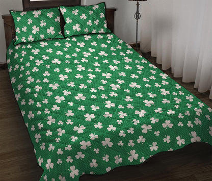 Polka Dot Irish St. Patrick's Day Print Quilt Bed Set