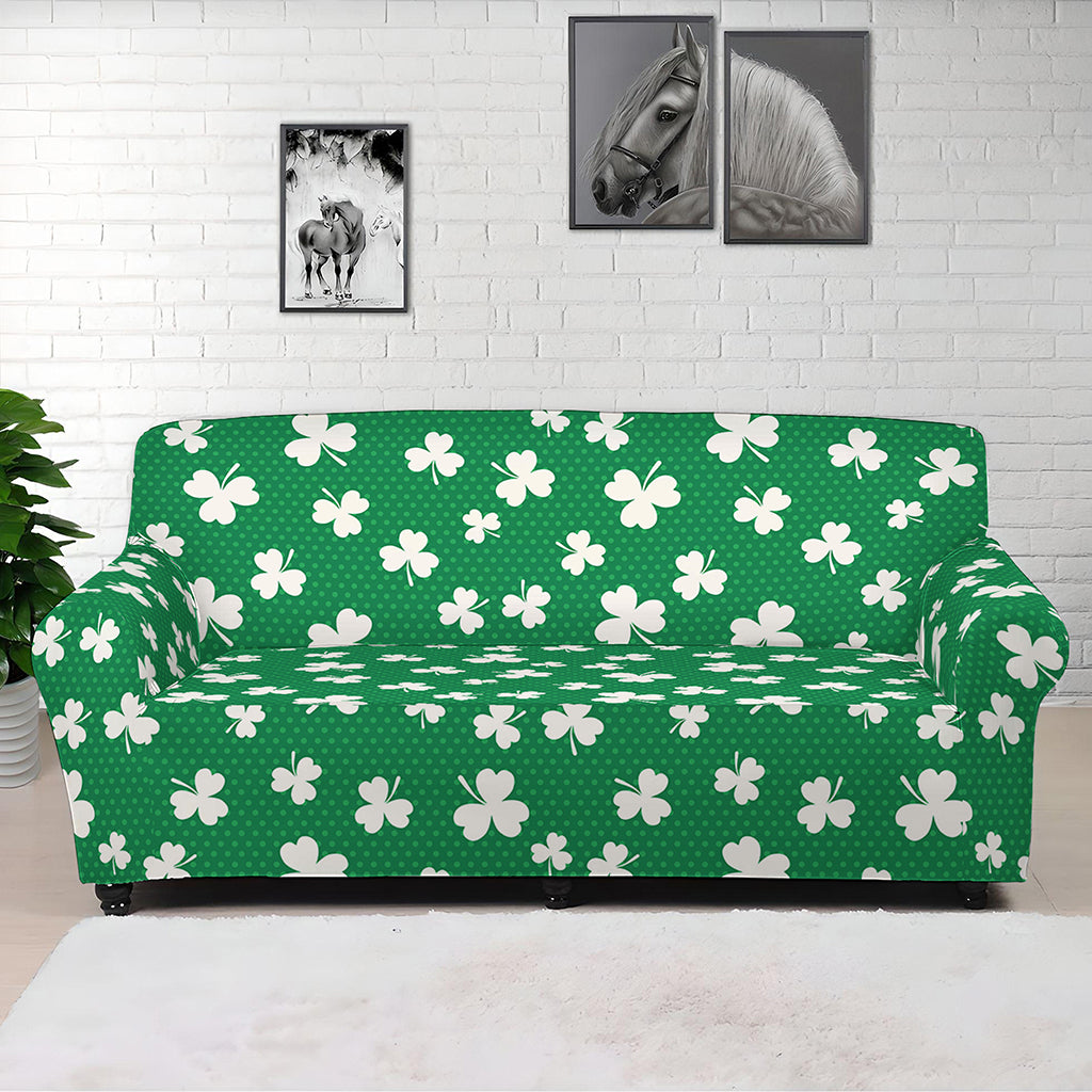 Polka Dot Irish St. Patrick's Day Print Sofa Cover