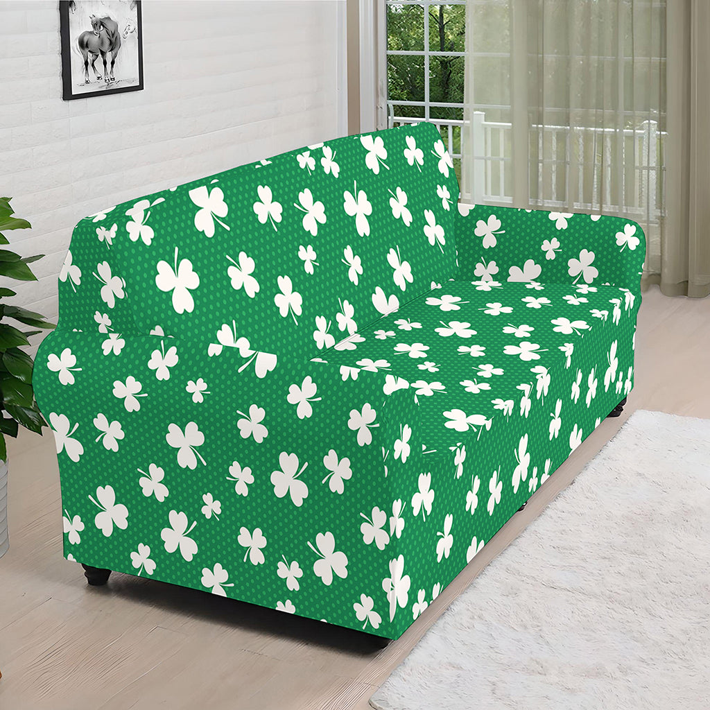 Polka Dot Irish St. Patrick's Day Print Sofa Cover
