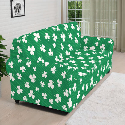 Polka Dot Irish St. Patrick's Day Print Sofa Cover