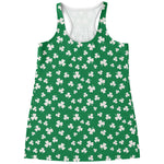 Polka Dot Irish St. Patrick's Day Print Women's Racerback Tank Top