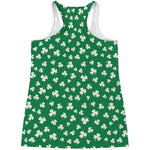 Polka Dot Irish St. Patrick's Day Print Women's Racerback Tank Top