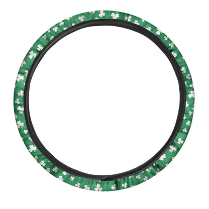 Polka Dot Irish St. Patrick's Day Print Car Steering Wheel Cover