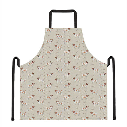 Polka Dot Jack Russell Terrier Print Apron