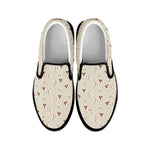 Polka Dot Jack Russell Terrier Print Black Slip On Shoes