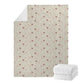 Polka Dot Jack Russell Terrier Print Blanket