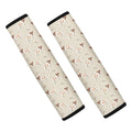 Polka Dot Jack Russell Terrier Print Car Seat Belt Covers