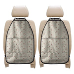 Polka Dot Jack Russell Terrier Print Car Seat Organizers