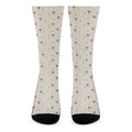Polka Dot Jack Russell Terrier Print Crew Socks