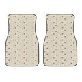 Polka Dot Jack Russell Terrier Print Front Car Floor Mats