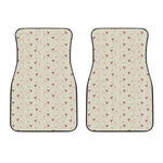 Polka Dot Jack Russell Terrier Print Front Car Floor Mats