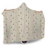 Polka Dot Jack Russell Terrier Print Hooded Blanket