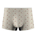 Polka Dot Jack Russell Terrier Print Men's Boxer Briefs