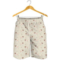 Polka Dot Jack Russell Terrier Print Men's Shorts