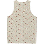Polka Dot Jack Russell Terrier Print Men's Tank Top