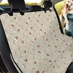 Polka Dot Jack Russell Terrier Print Pet Car Back Seat Cover