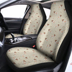 Polka Dot Jack Russell Terrier Print Universal Fit Car Seat Covers