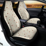 Polka Dot Jack Russell Terrier Print Universal Fit Car Seat Covers