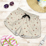 Polka Dot Jack Russell Terrier Print Women's Shorts