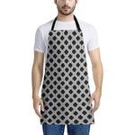 Polka Dot Knitted Pattern Print Apron