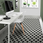 Polka Dot Knitted Pattern Print Area Rug
