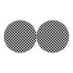 Polka Dot Knitted Pattern Print Car Coasters