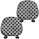 Polka Dot Knitted Pattern Print Car Headrest Covers
