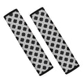Polka Dot Knitted Pattern Print Car Seat Belt Covers
