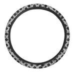 Polka Dot Knitted Pattern Print Car Steering Wheel Cover