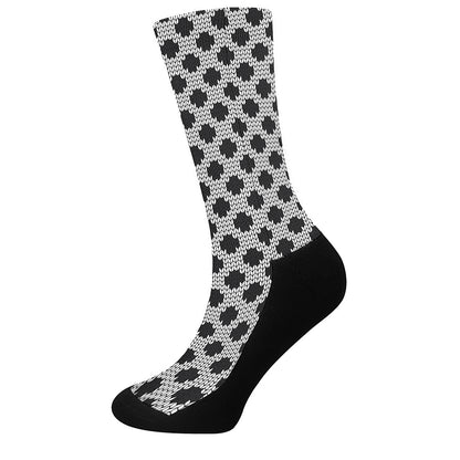 Polka Dot Knitted Pattern Print Crew Socks