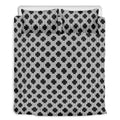 Polka Dot Knitted Pattern Print Duvet Cover Bedding Set