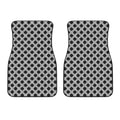 Polka Dot Knitted Pattern Print Front Car Floor Mats