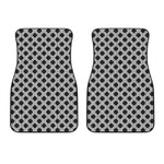 Polka Dot Knitted Pattern Print Front Car Floor Mats
