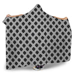Polka Dot Knitted Pattern Print Hooded Blanket