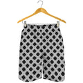 Polka Dot Knitted Pattern Print Men's Shorts