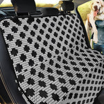 Polka Dot Knitted Pattern Print Pet Car Back Seat Cover
