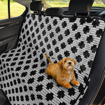 Polka Dot Knitted Pattern Print Pet Car Back Seat Cover