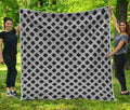 Polka Dot Knitted Pattern Print Quilt