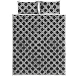 Polka Dot Knitted Pattern Print Quilt Bed Set