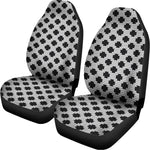Polka Dot Knitted Pattern Print Universal Fit Car Seat Covers