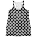 Polka Dot Knitted Pattern Print Women's Racerback Tank Top