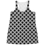 Polka Dot Knitted Pattern Print Women's Racerback Tank Top