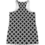 Polka Dot Knitted Pattern Print Women's Racerback Tank Top