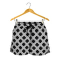 Polka Dot Knitted Pattern Print Women's Shorts