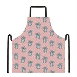 Polka Dot Koala Pattern Print Apron