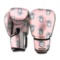 Polka Dot Koala Pattern Print Boxing Gloves