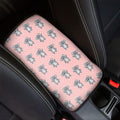 Polka Dot Koala Pattern Print Car Center Console Cover