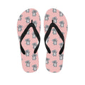 Polka Dot Koala Pattern Print Flip Flops